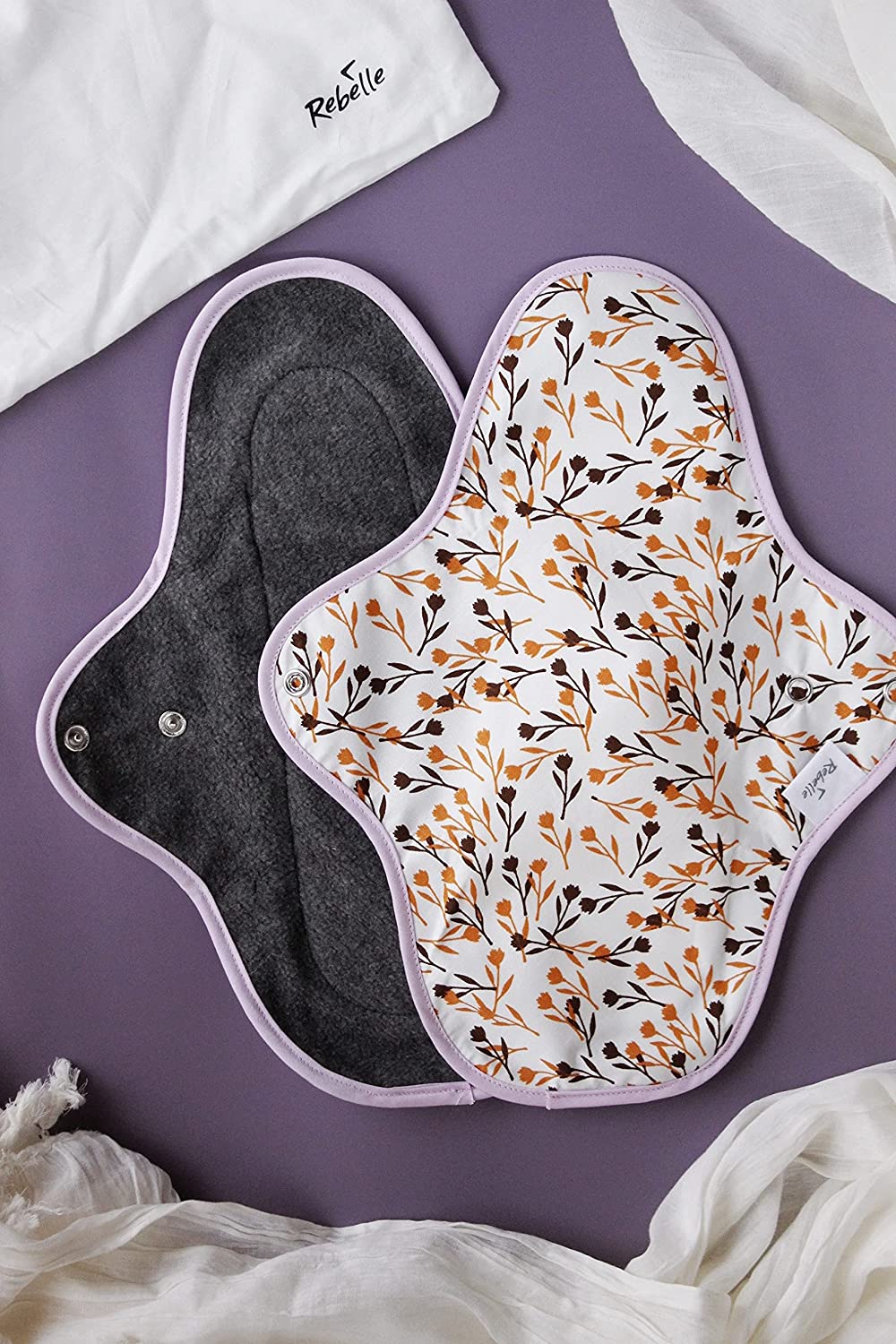 Bamboo Charcoal Reusable Sanitary Pads