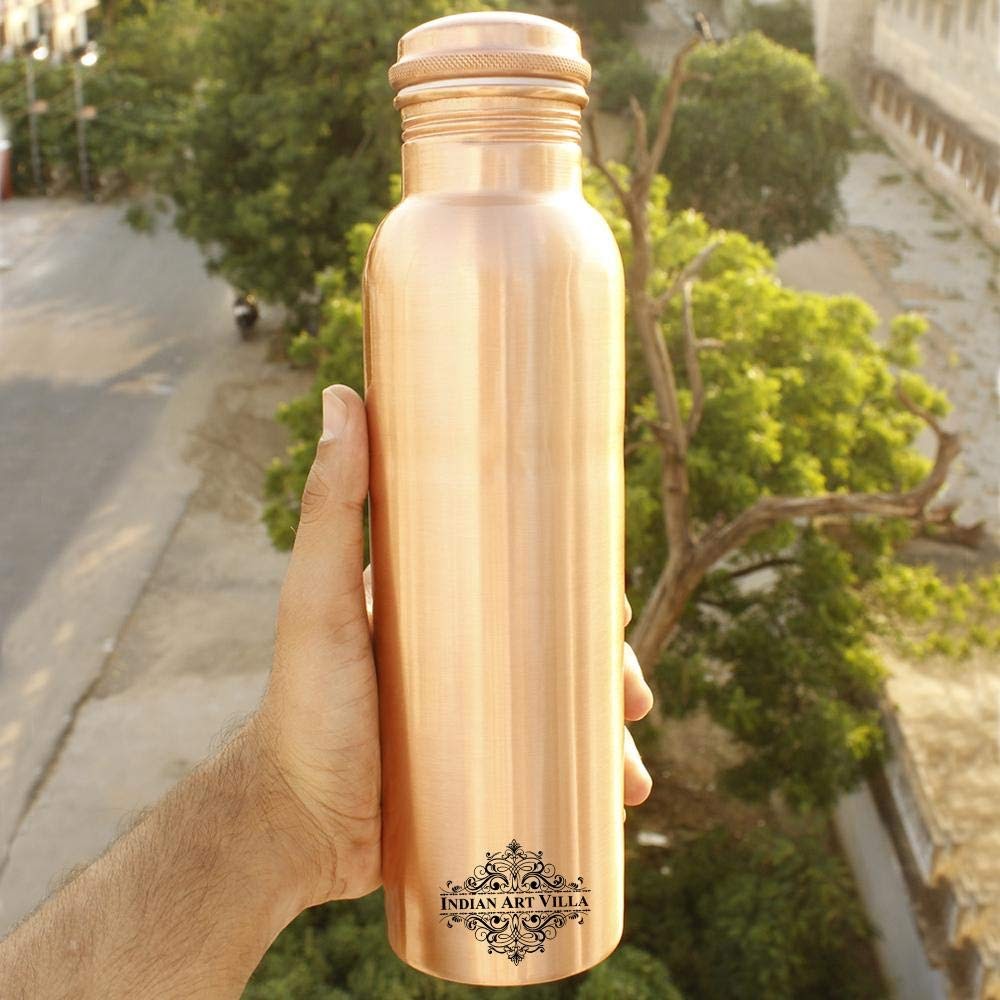 Indian Art villa copper water bottle