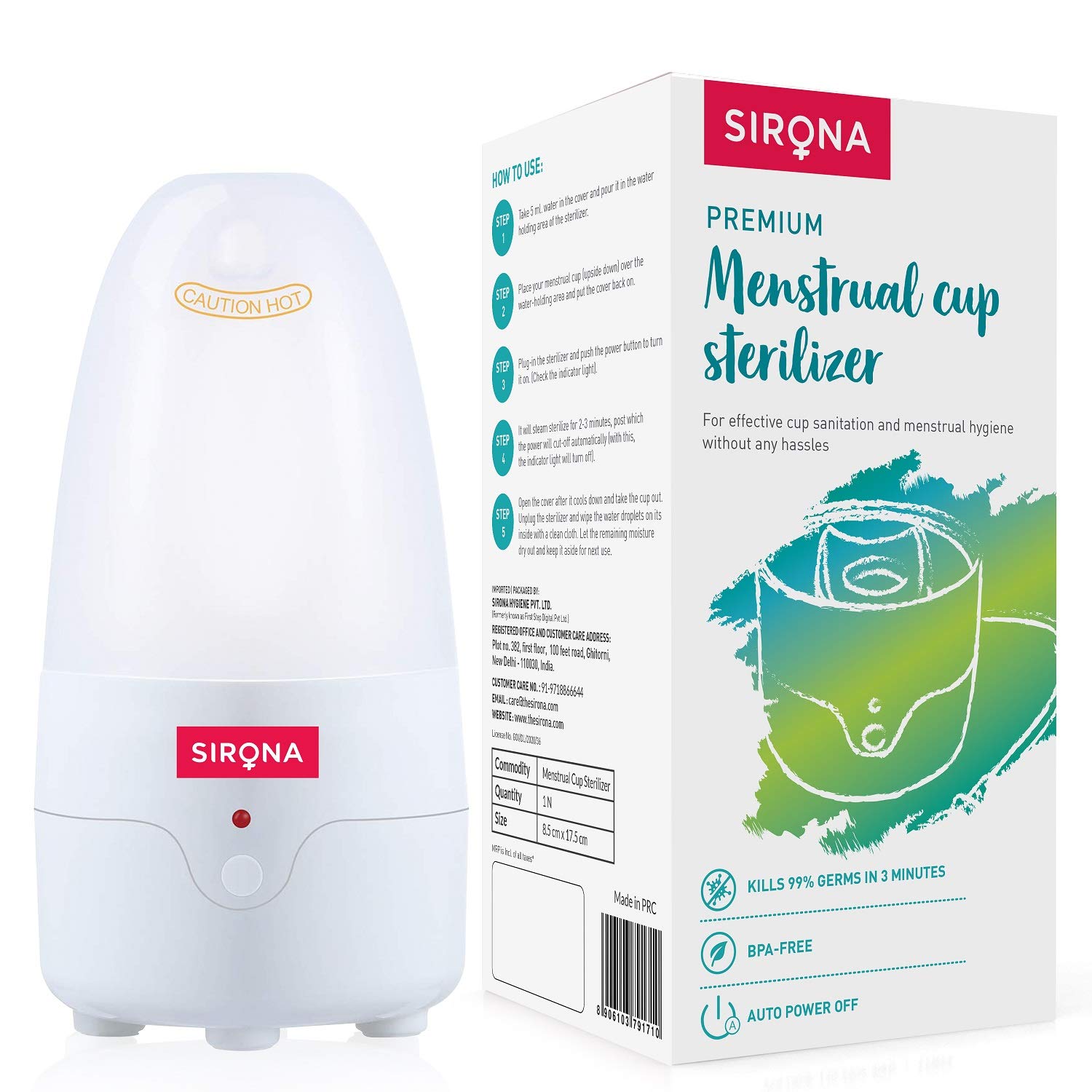 Reusable Menstrual Cups sterilizer