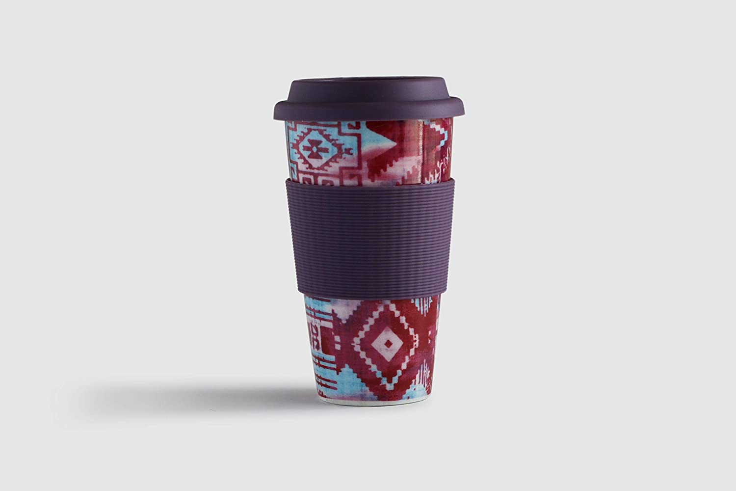 Reusable tea coffee cup made of porcelain bone