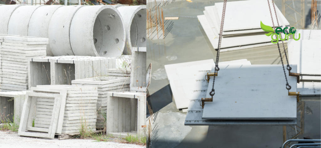 Prefabricated Concrete Blocks & Slabs Eco-friendly Building Materials